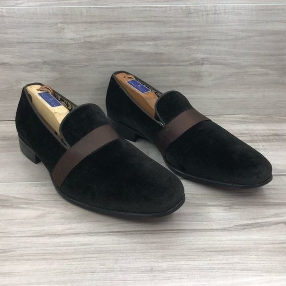 After Midnight Loafers Mens 10 Brown Velvet Slip On Shoes main image 8